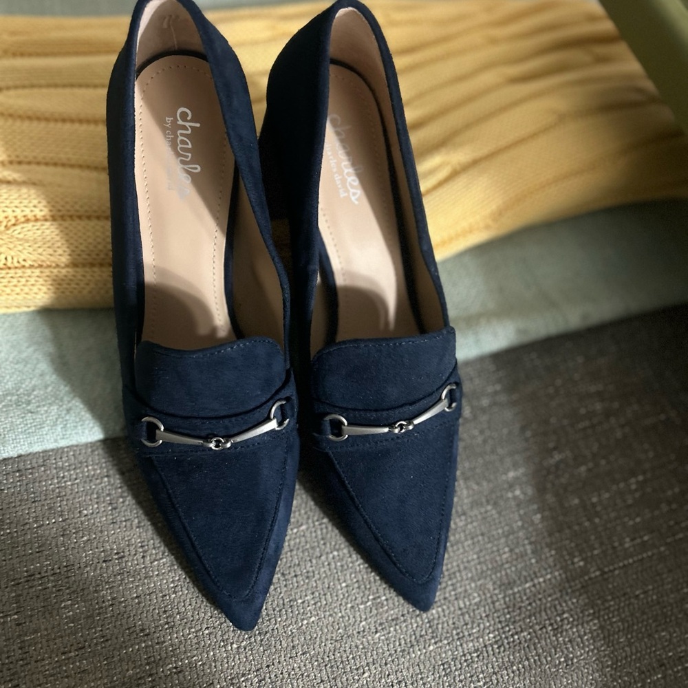 Charles By Charles David Navy Flats